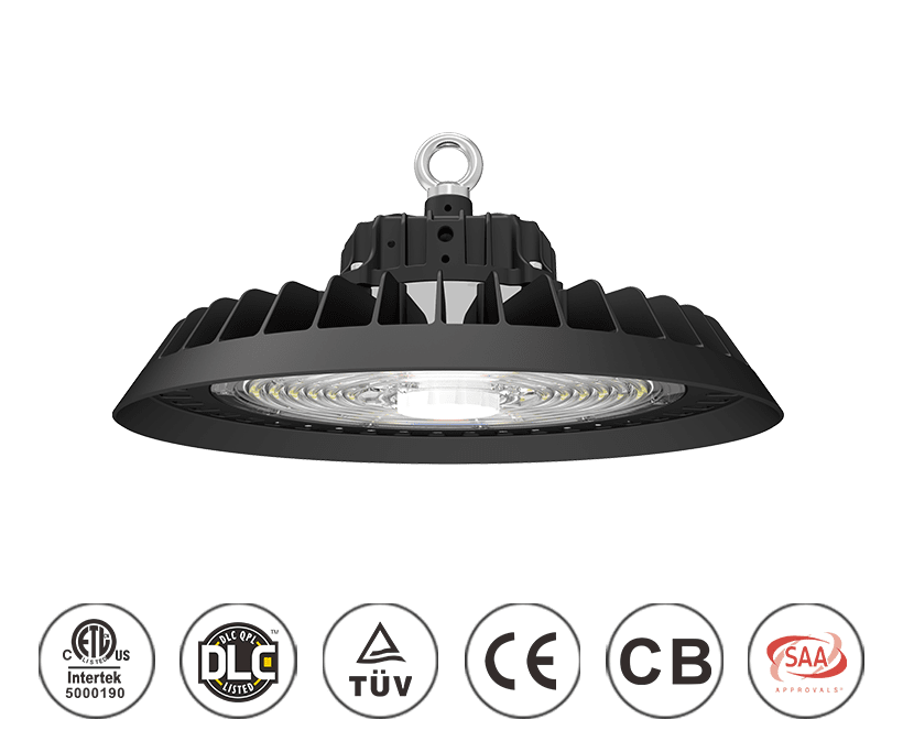 200W Pluggable sensor UFO LED High Bay Light 