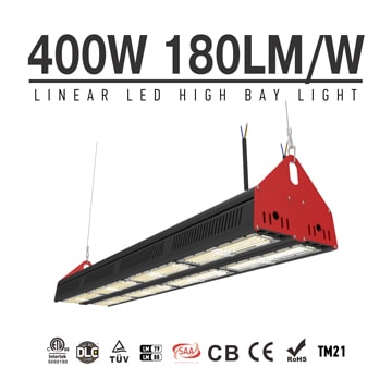 400W Linear LED High Bay Light - High Powe Workshop, Shop, Exhibition, Indoor Sport Lighting