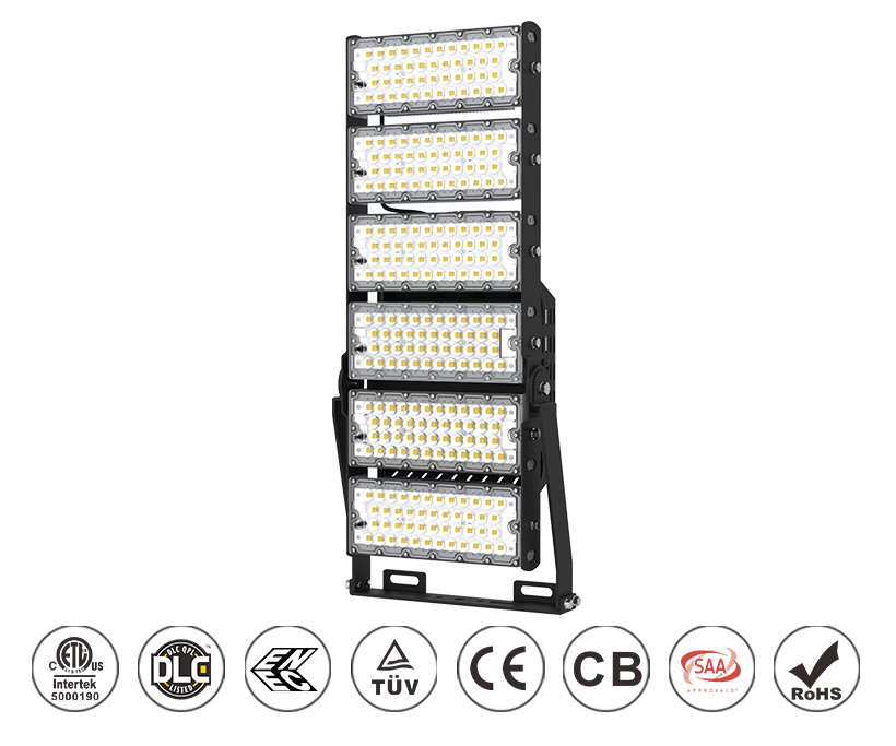 Slim LED High Mast Flood Light 600W 