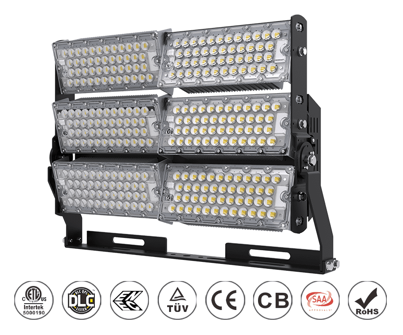 Slim LED High Mast Flood Light 600W 