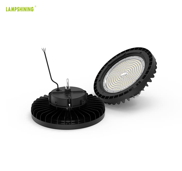 Slim LED High Bay Light 300W 51,000lm 3000-6000K 1-10V Dimmable UFO LED Area Lights