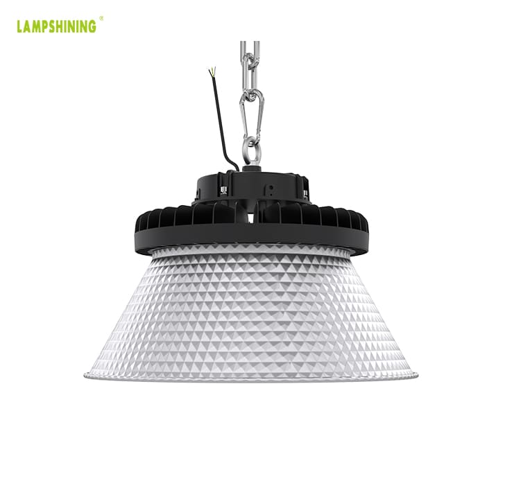 Slim LED High Bay Light 300W 51,000lm 3000-6000K 1-10V Dimmable UFO LED Area Lights