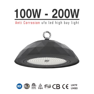 Anti Corrosion Crown UFO LED High Bay Light - Moisture Resistant Industrial Ceiling LED Lamp