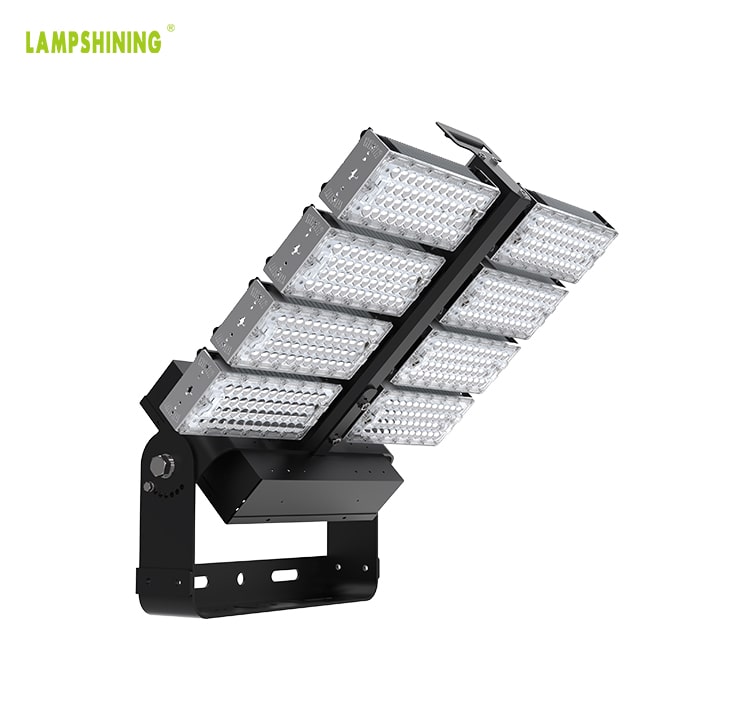 800W LED High Mast Flood Light, Adjustable Module,160Lm/W,128,000-140,000 Lumen,IP66,Stadium Light,Sports Lighting,Flood Lighting