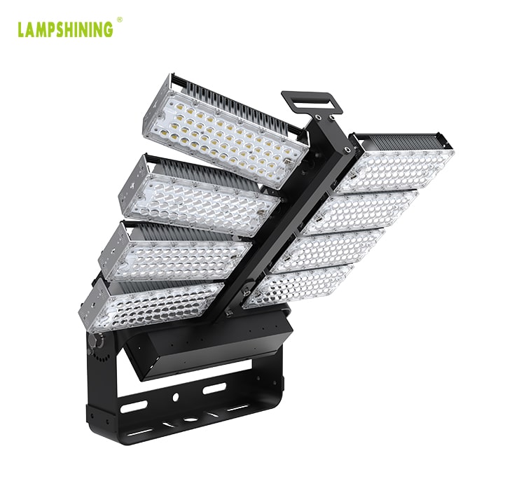 800W LED High Mast Flood Light, Adjustable Module,160Lm/W,128,000-140,000 Lumen,IP66,Stadium Light,Sports Lighting,Flood Lighting