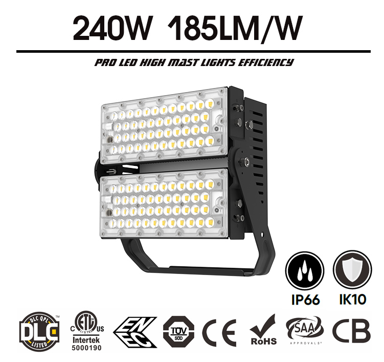 240W Slim Pro LED Flood Light 40800lm - Daylight White Outdoor Waterproof Portable Work Flood Light Fixtures