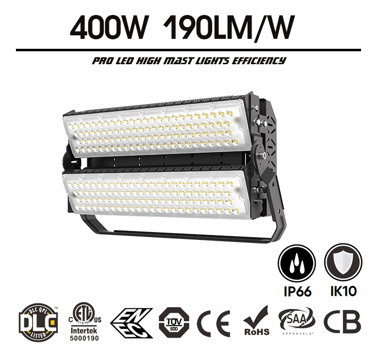 400W LED Flood Light - 100-277V - 70,000 Lumens Outdoor LED Floodlight 
