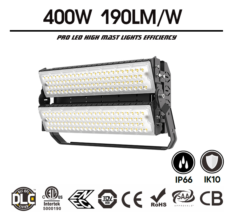 400W LED Flood Light - 100-277V - 70,000 Lumens Outdoor LED Floodlight