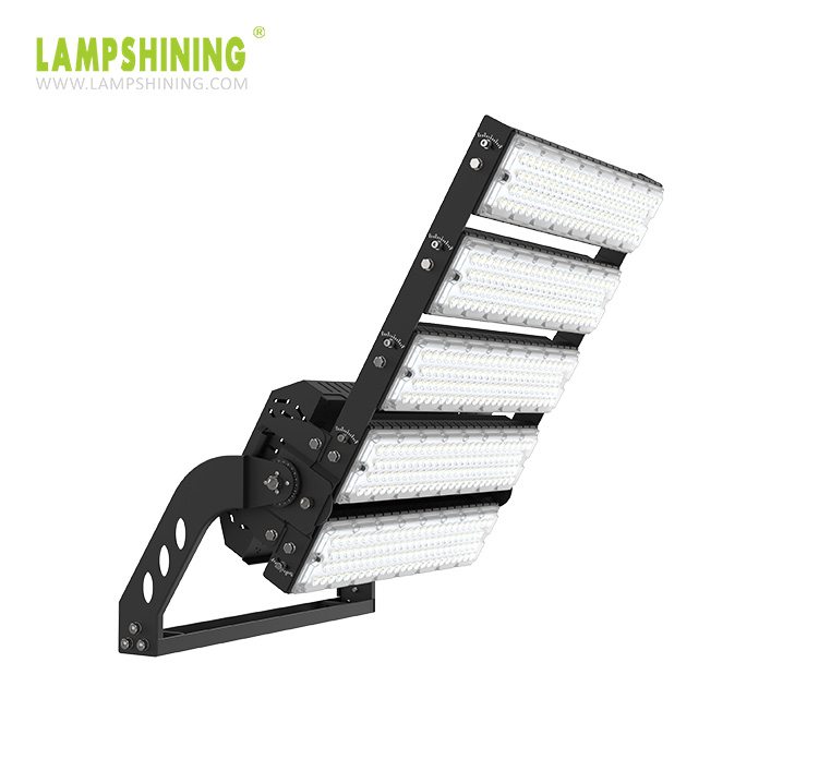 Sports lighting with motion sensors for energy savings.