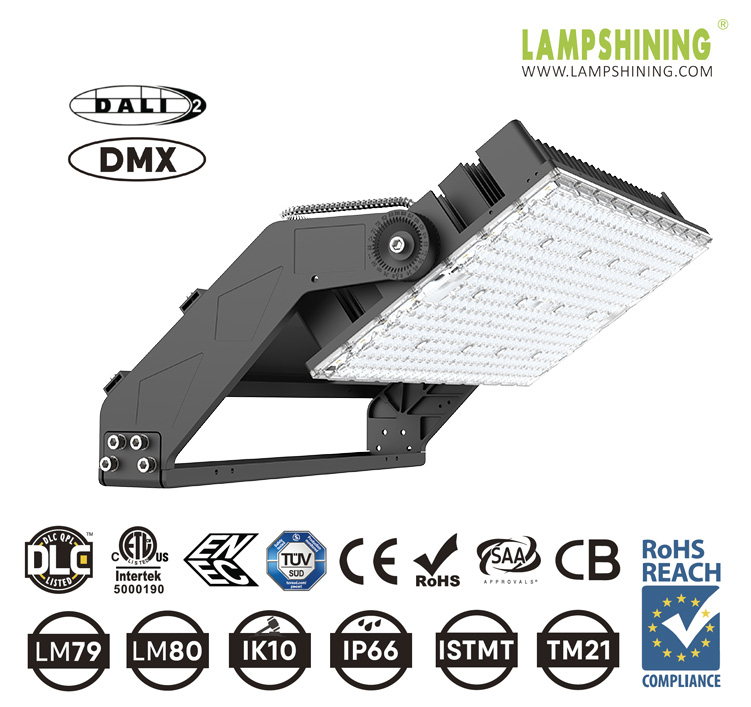 900W 1000W 1200W Single Module Ultra-Z LED High Mast Lights Stadium Lights LED Sports Lights 185Lm/W