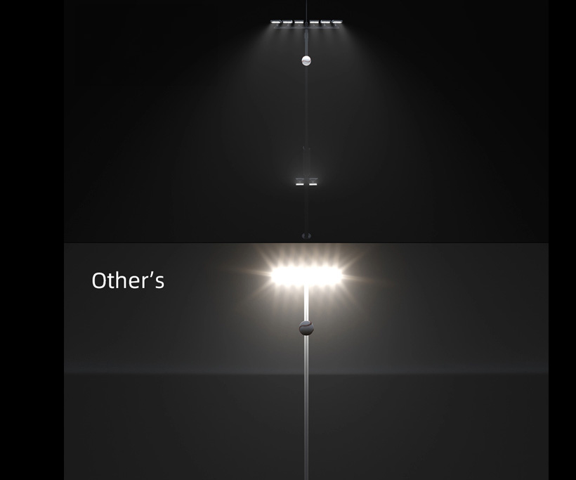 Low glare stadium LED lighting fixtures 