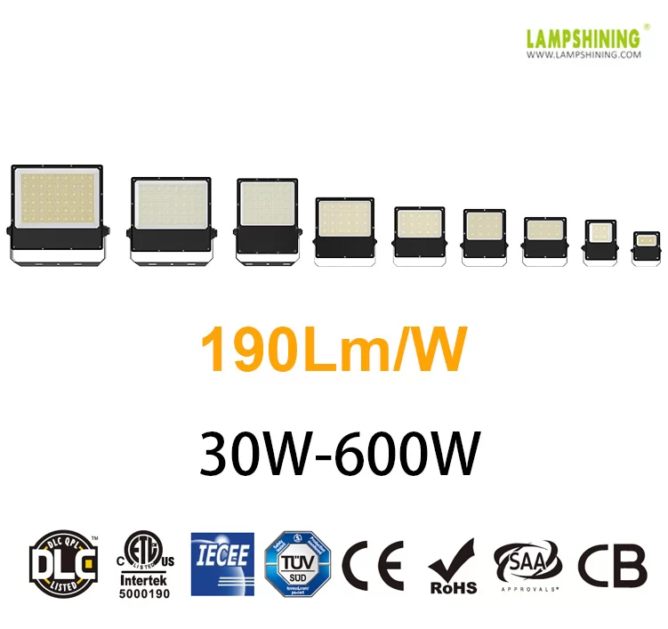 30W-600W EKO LED Flood Lights - Waterproof 3000-6000K Commercial Security Work Lamp