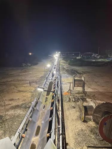 Mine Conveyor LED Lighting in Indonesia -LED Conveyor Lights
