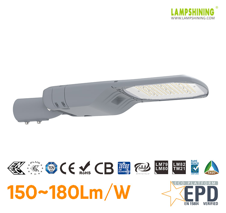 100W 120W Outdoor LED Street LightS- ENEC ENEC+ ZD4I  EPD Certification LED Roadway Lights