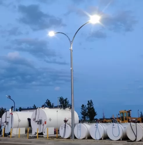 Road lighting case in Canada - Pluto LED Street Lights 150W