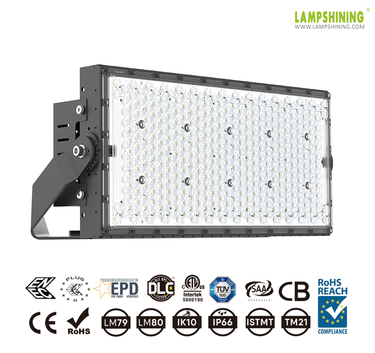 Ultra LED High Mast lights 800W Professional lighting solutions for sports stadiums,Urban street lighting renovation high mast,ENEC ENEC+ certified LED high mast light