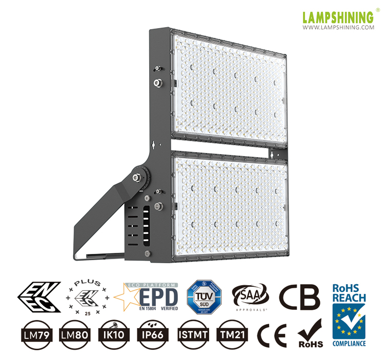 1600W Urban street lighting renovation high mast,LED high mast lights for football stadium ENEC ENEC+