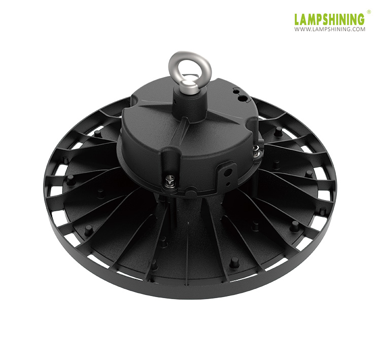 Round LED high bay light with aluminum housing