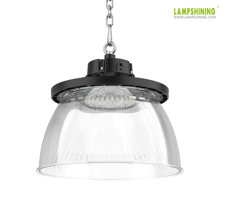 Round LED high bay light with aluminum housing