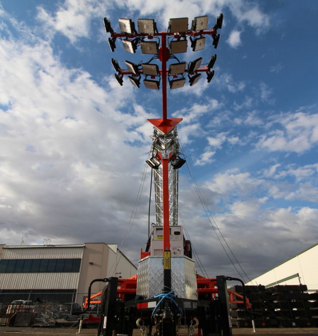 Canada Mobile Light Tower Project | Ultra 300W Tower LED Lights