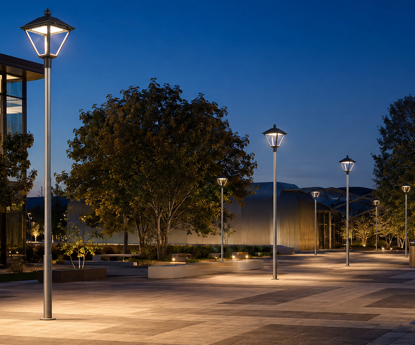 Villa Retro LED Post Top Lights