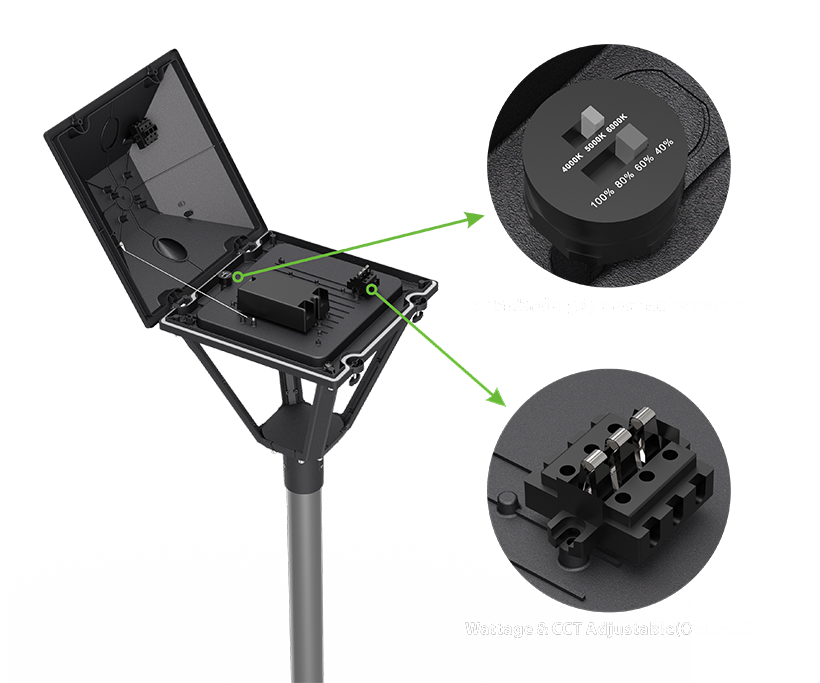 Wattage and CCT Selection & knife switch Wattage and CCT Selection & knife switch