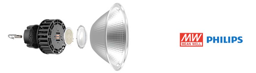 60W LED High Bay Light Fixtures structure.jpg