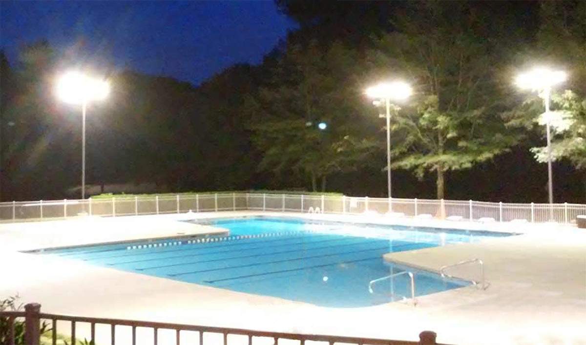 swimming pool led pole light