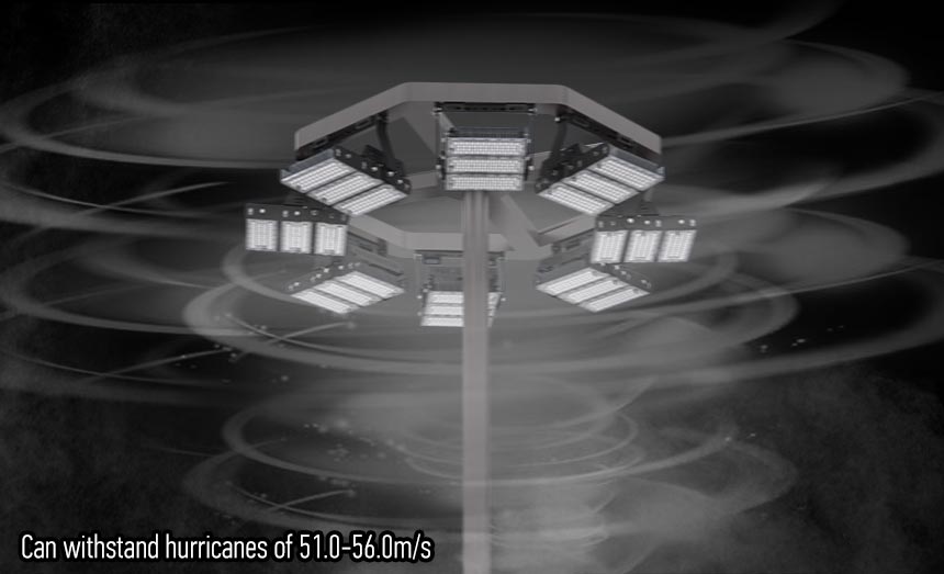 240w Outdoor High Mast  LED Flood Light can withstand hurricanes