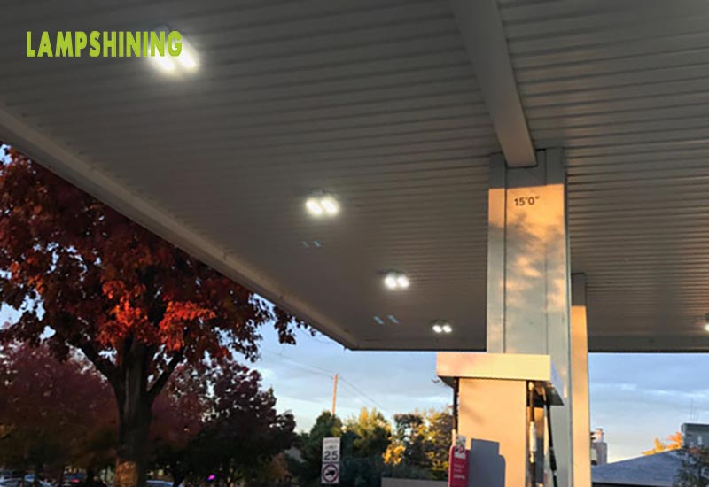 case of 100W LED Canopy Light for Gas Station
