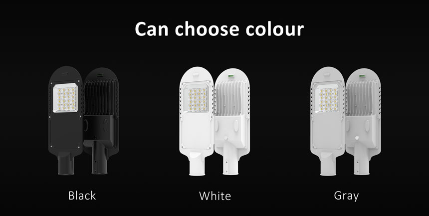50w led street light can choose housing color