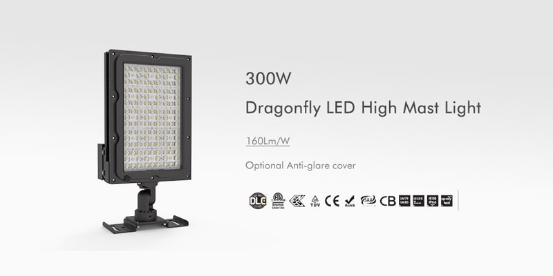 300W Dragonfly LED High Mast Light