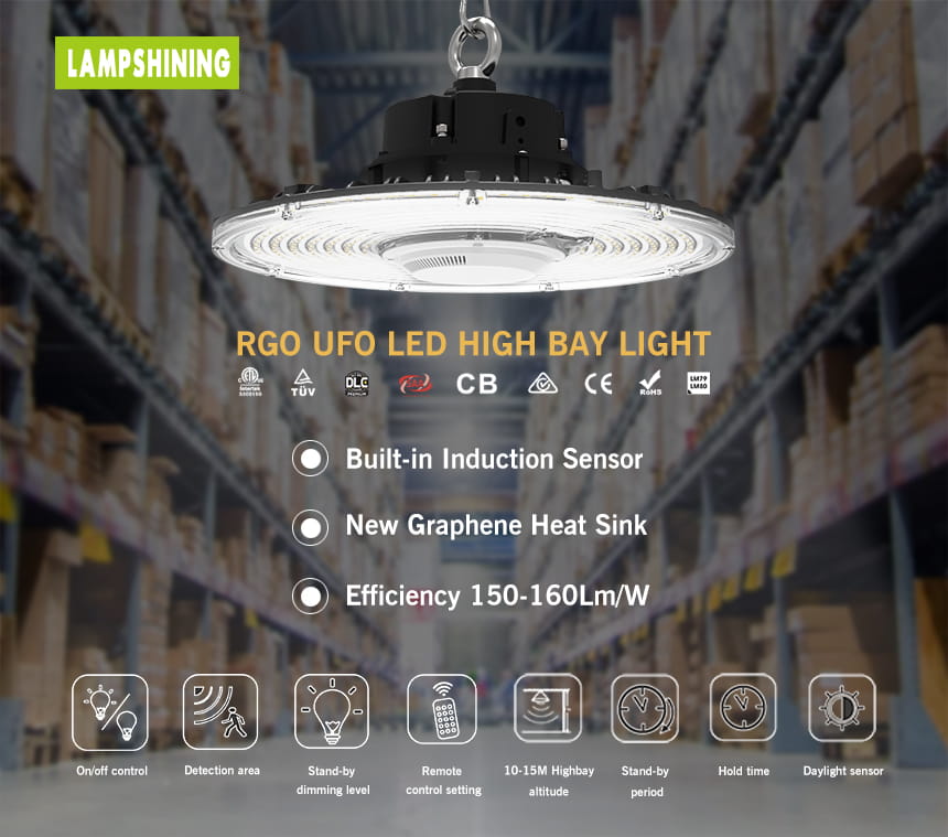 150w rgo ufo led high bay light