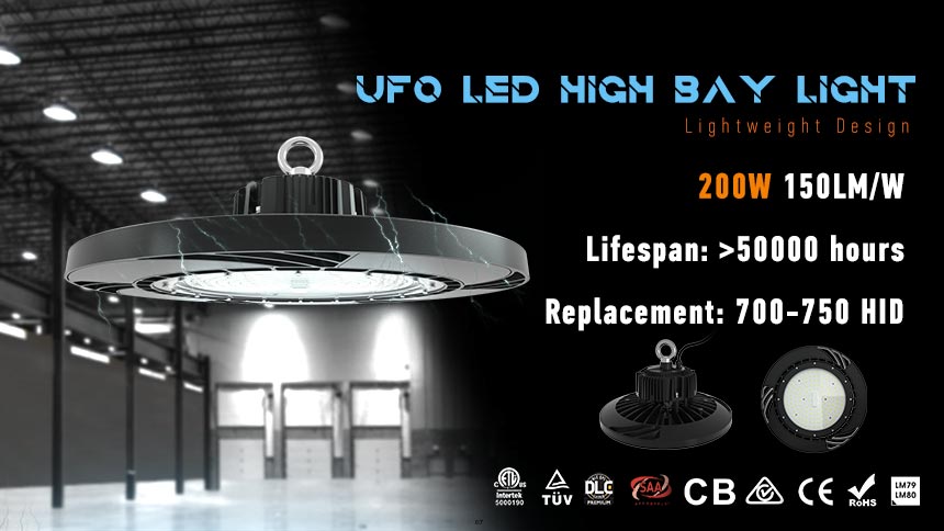 UFO LED High Bay Shop Light 200 watt