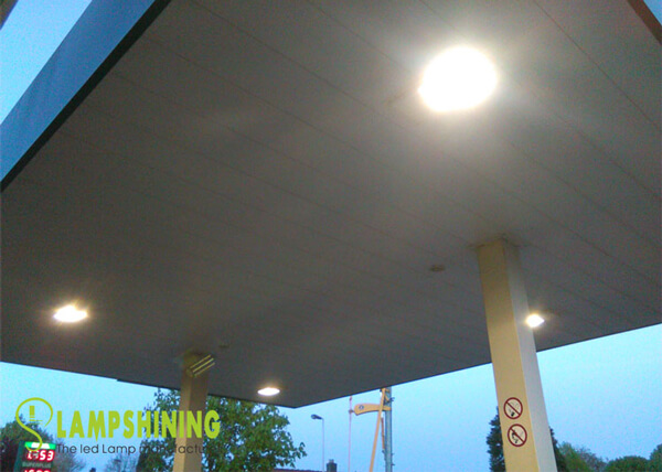 IP64 60W LED Corn Bulbs for Gas Station In Belgium