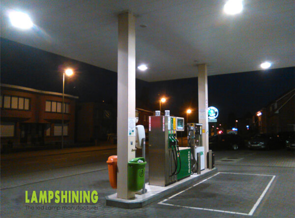 IP64 60W LED Corn Bulbs for Gas Station In Belgium
