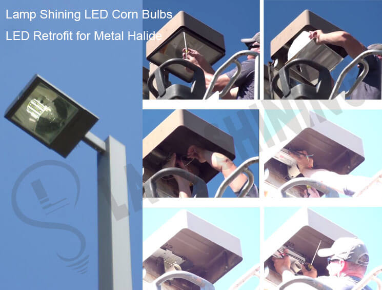 E40 30W LED Corn Bulbs used Shoebox Fixtures for United States Street Lighting