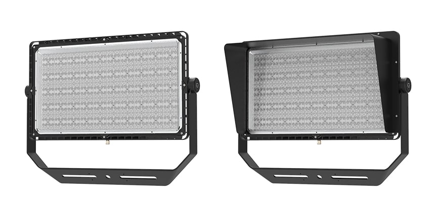 Ultra led stadium flood light with and without anti-glare cover