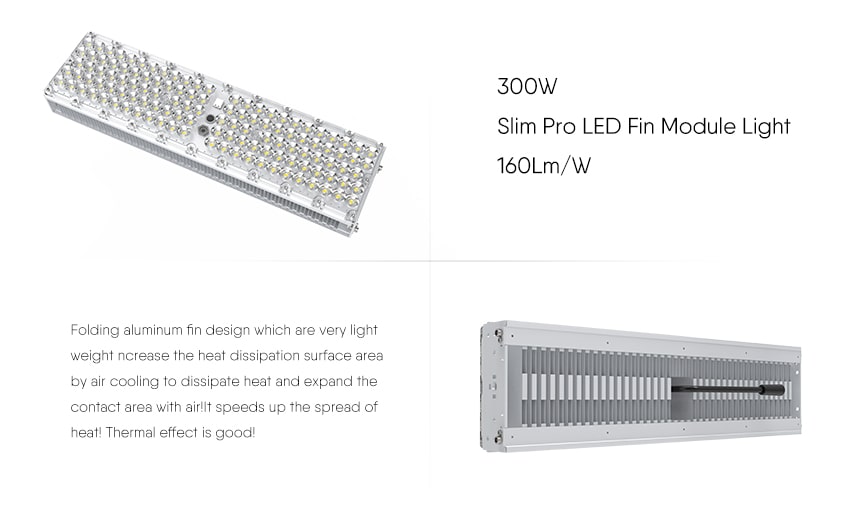 300W LED Fin Module Light features