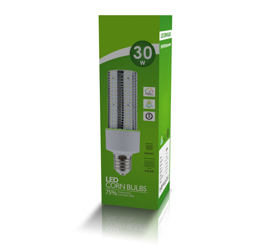 NEW 30W LED Corn Bulbs 3,750Lm 125Lm/W Equal 105W HID