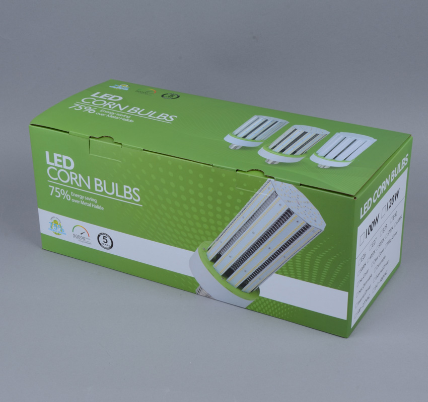 100W LED Corn Bulbs AC 347V 480V 13,000Lm 130Lm/W Equal 400W HID