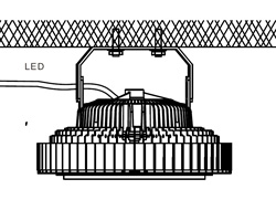 U installation bracket, ufo high bay light accessories