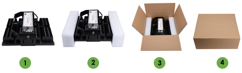 200w led low bay luminaire Package