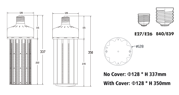 150W led corn light bulbs dimensions.jpg