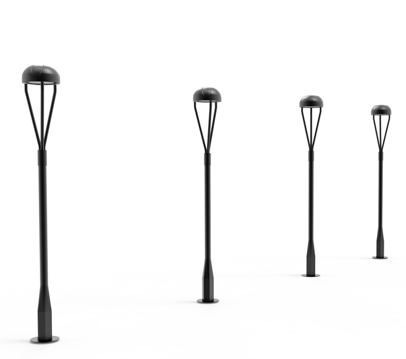 100w Led Post Top Light Photocell, Outdoor Post Lamps With Photocell