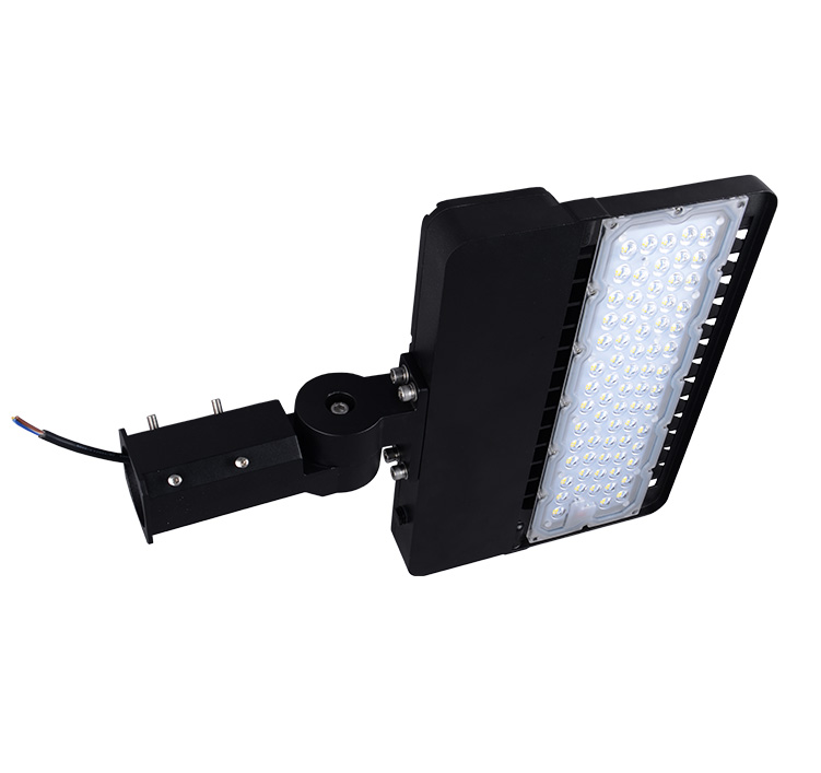 150W LED Shoebox Area Light Fixtures DLC Premium 180Lm/W 27,000Lm