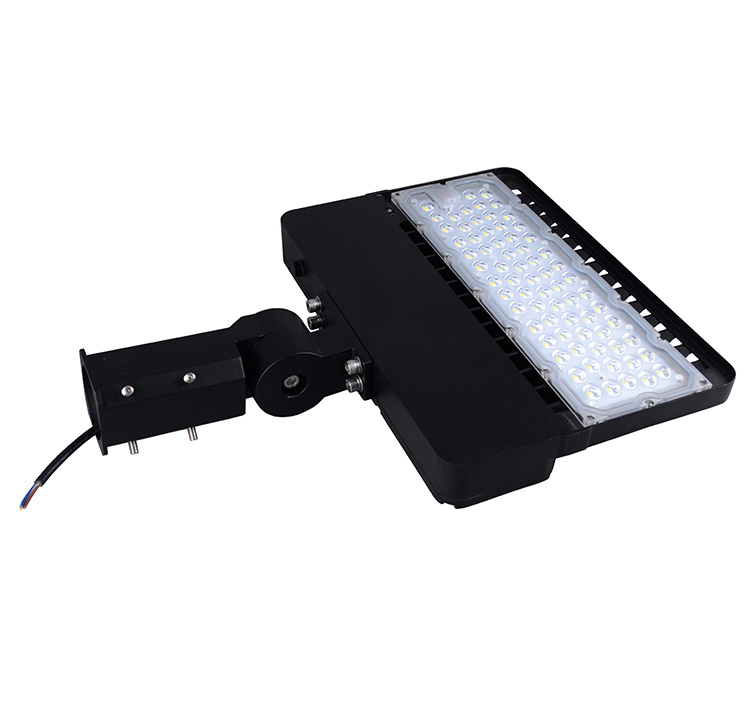 150W LED Shoebox Area Light Fixtures DLC Premium 180Lm/W 27,000Lm