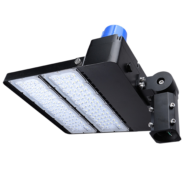 300W 347-480V LED Shoebox Light Fixtures Parking Lot Area Lighting