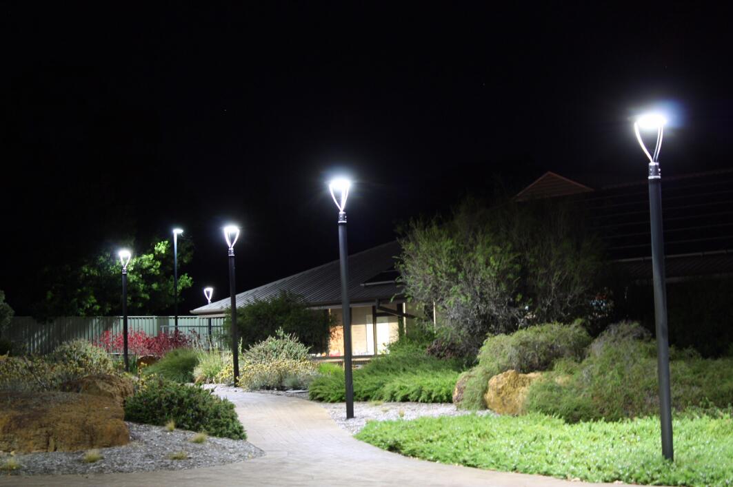 60W DLC IECEE LED Post Top Light, outdoor Park Pathway Garden Landscape