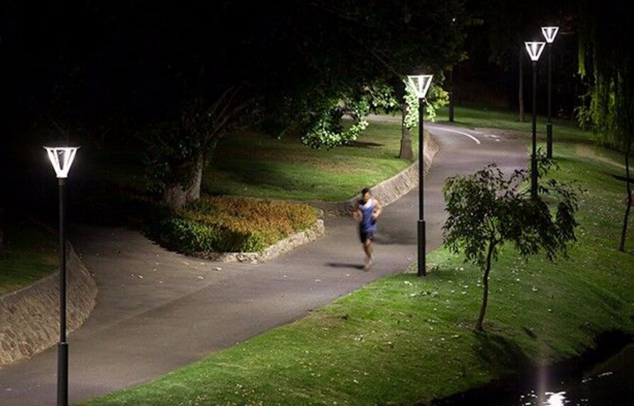 60w dlc iecee led post top light outdoor park pathway outdoor led stadium lighting